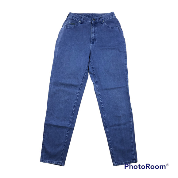 Vintage Lee Riveted High Waisted 90s Mom Jeans Periwinkle Blue - Picture 2 of 6